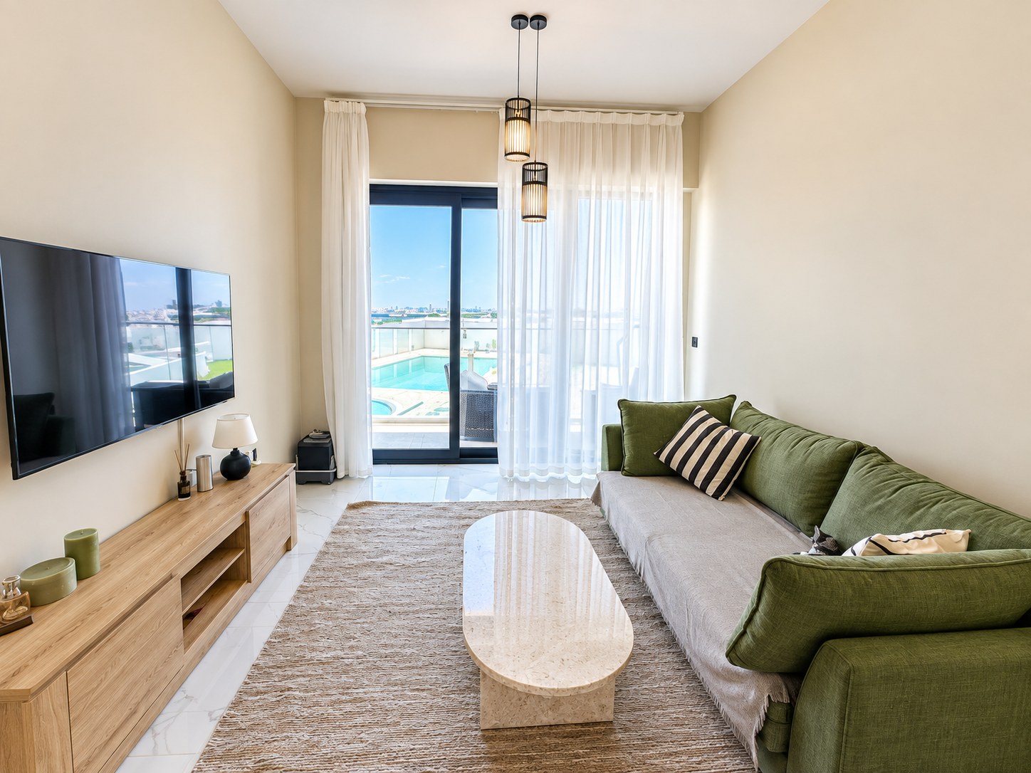 🏡 1-BEDROOM APARTMENT FOR SALE | ALEXIS TOWER, JEBEL ALI ✨ Pool View | 604 Sq. Ft. | Fully Furnished | Custom Upgrades | Metro Access 10