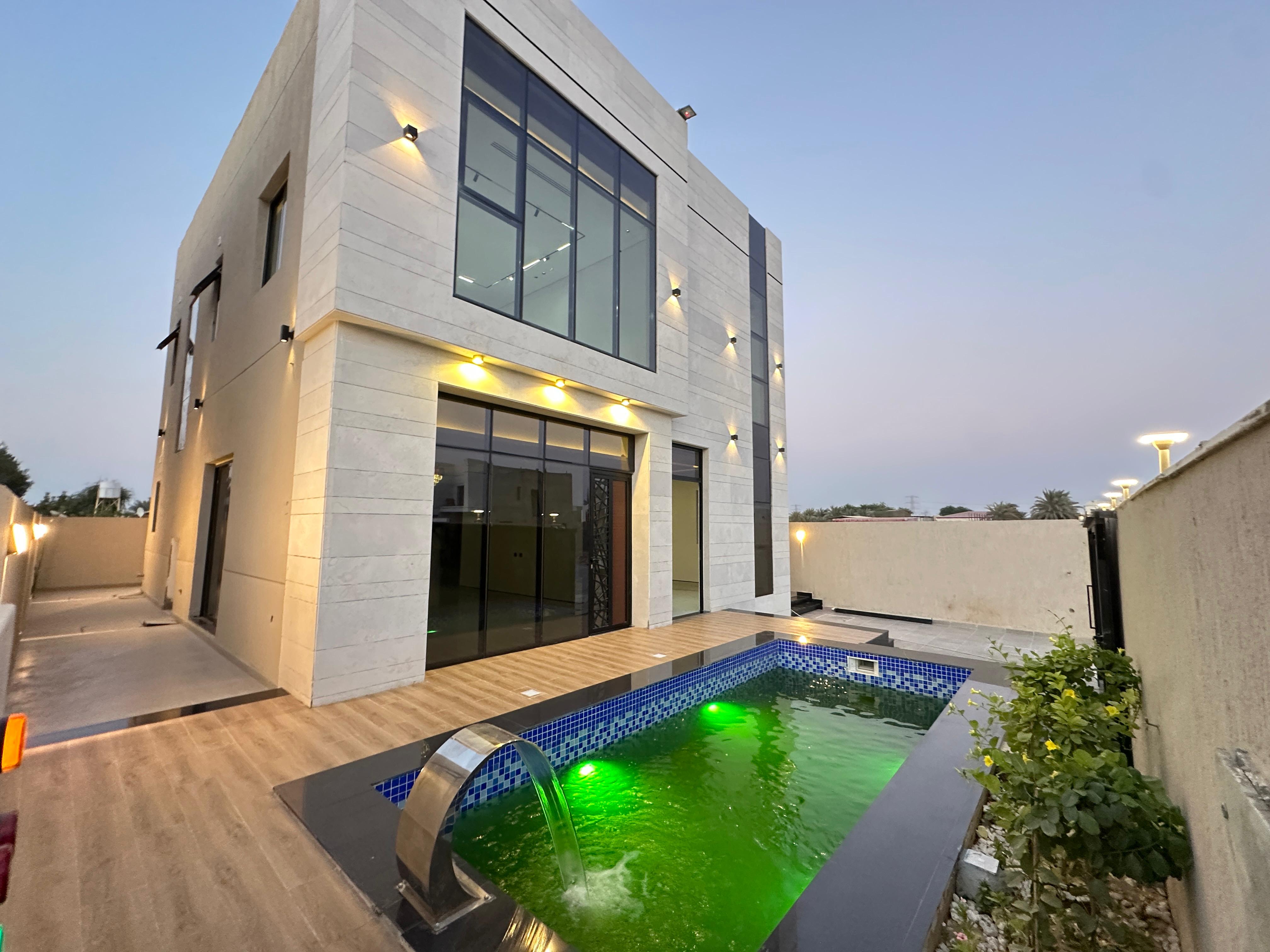 For sale: A distinctive villa with a full stone façade in the Al Zahia area. 3