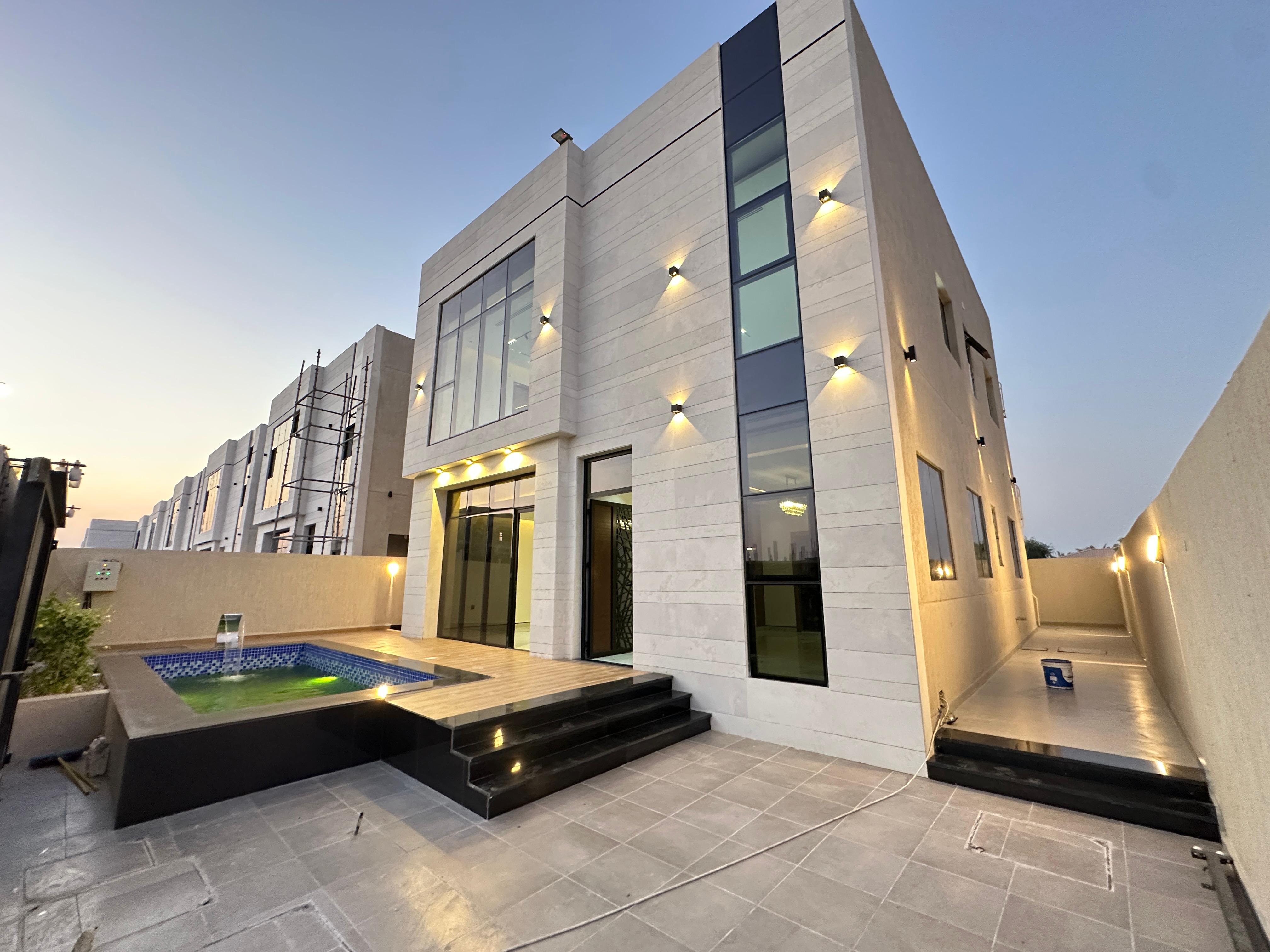 For sale: A distinctive villa with a full stone façade in the Al Zahia area.