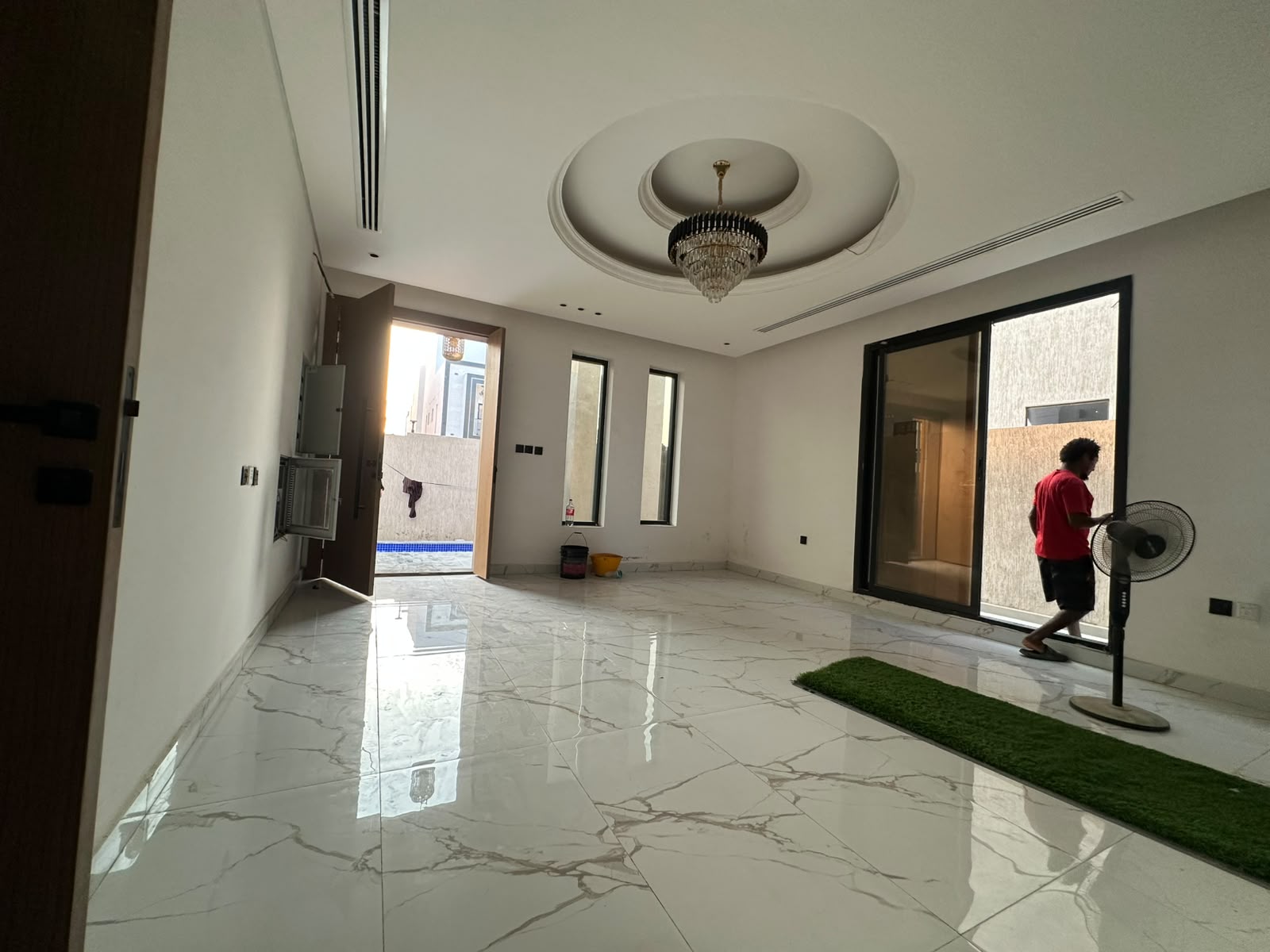 Modern villa for sale in Al Zahia with a private pool; registration fees included. 6