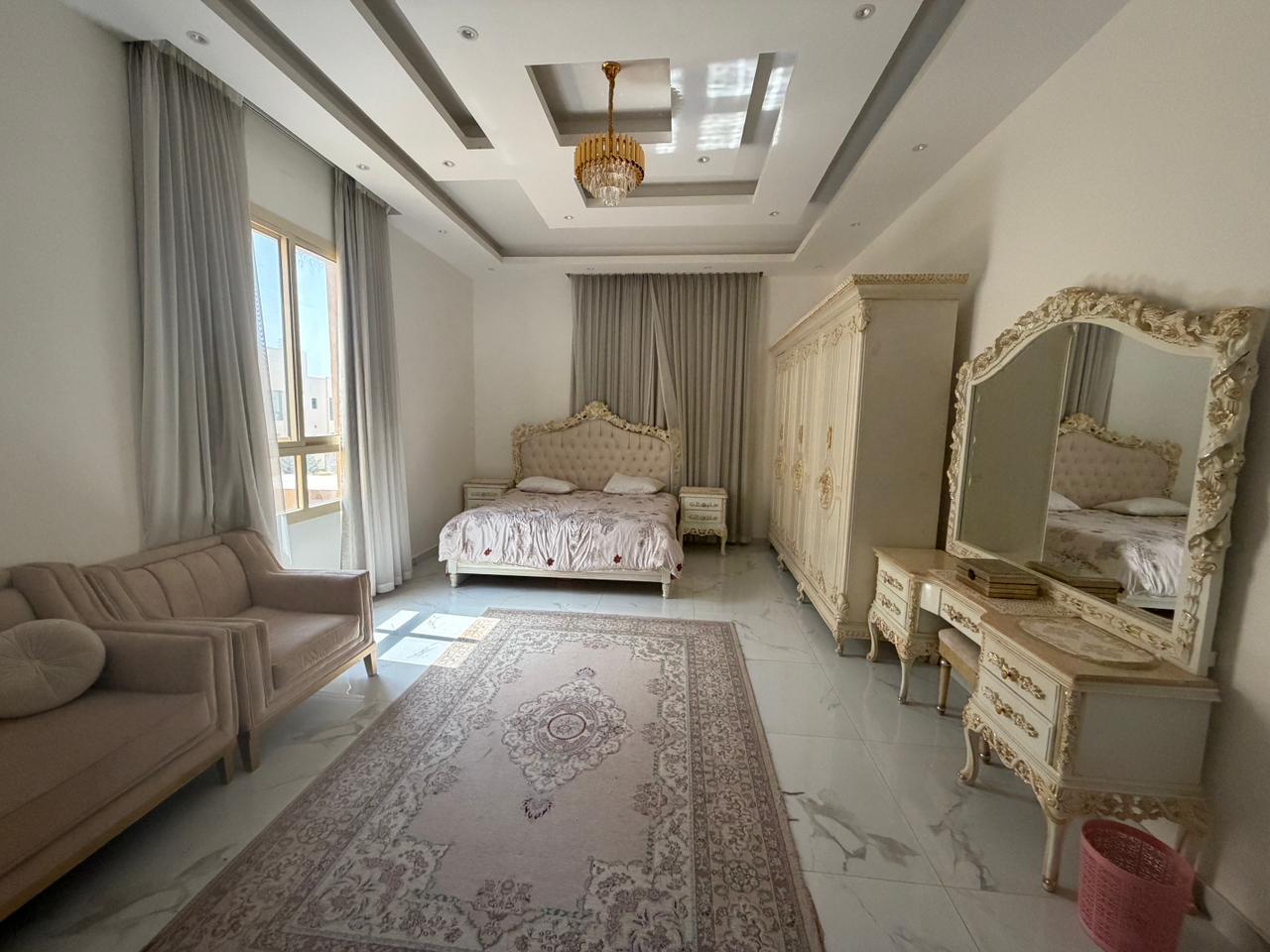 Furnished villa for sale in Al Yasmin area, including air conditioning, electricity, and water. 14