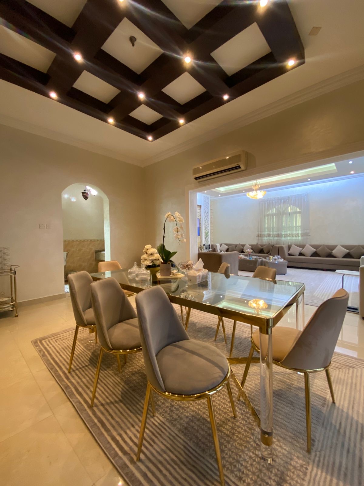 Furnished villa for sale in Al Rawdah; price includes water, electricity, and air conditioning. 11